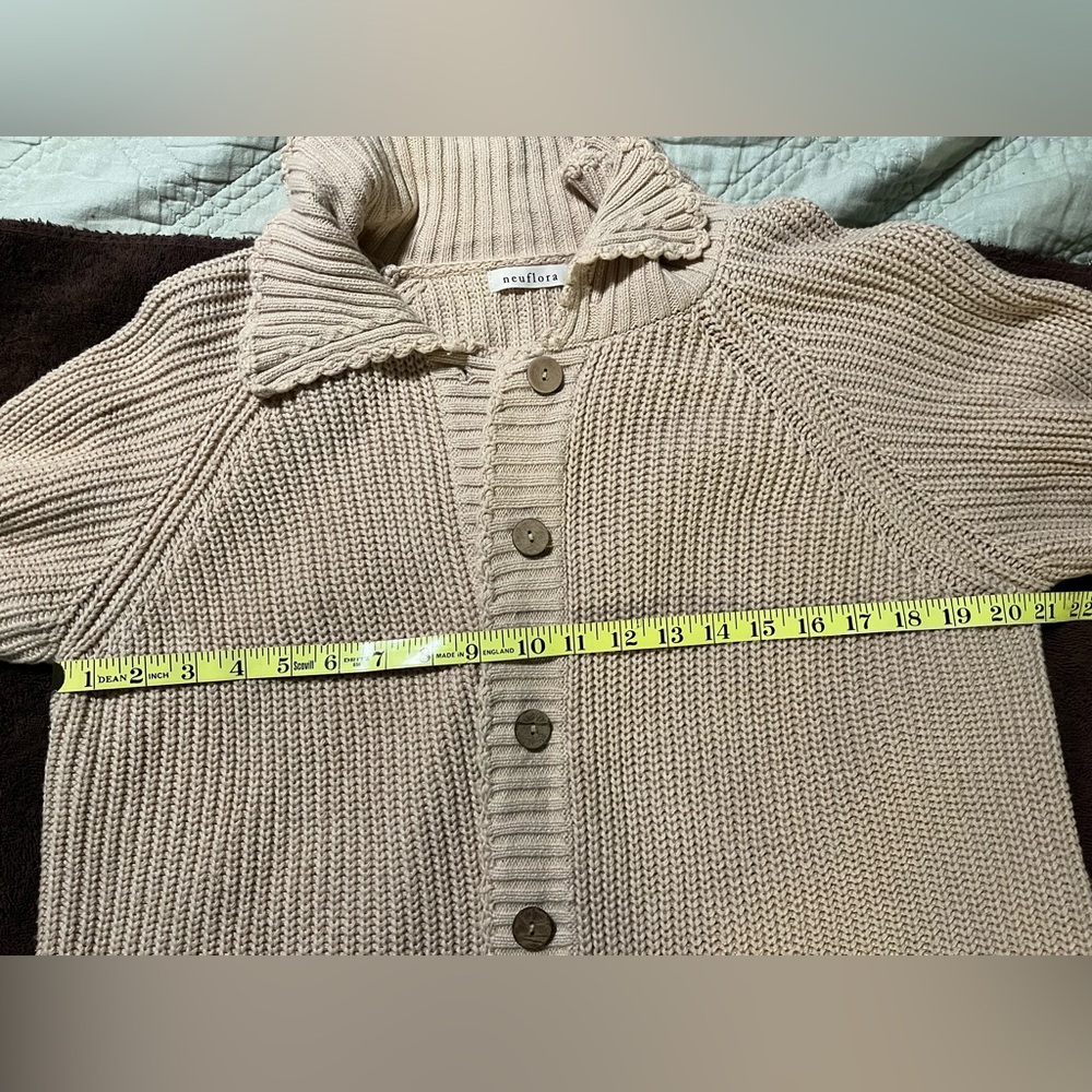 Women's Neuflora Westlock Cream Cardigan Sweater XS - Picture 9 of 9